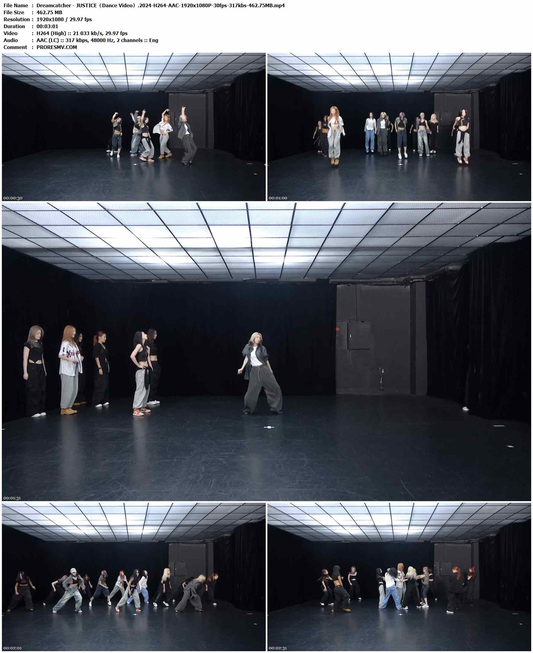 Dreamcatcher - JUSTICE（Dance Video）.2024-H264-AAC-1920x1080P-30fps-317kbs-462.75MB官方MV_高清MV